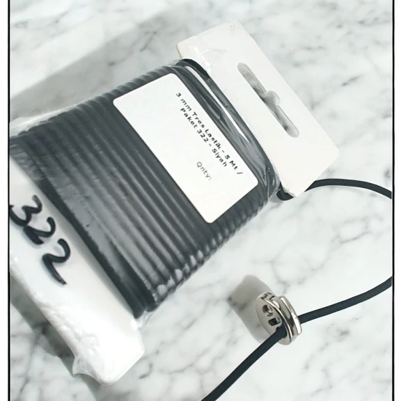 Yuvarlak Lastik Siyah  3 mm Tres Lastik 5 mt  LYV0005PK322