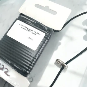 Yuvarlak Lastik Siyah  3 mm Tres Lastik 5 mt  LYV0005PK322