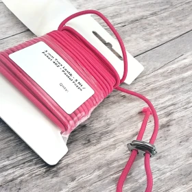 Round Rubber,Pastel Fuchsia, 3 mm, Tres Rubber, 5 meters LYV0005PK402