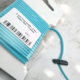 Yuvarlak Lastik Turkuaz 3 mm Tres Lastik 5 mt LYV0005PK455