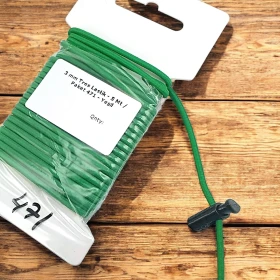 Round Rubber, Green, 3 mm, Tres Rubber, 5 meters LYV0005PK471