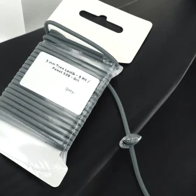 Yuvarlak Lastik gri  3 mm Tres Lastik 5 mt  LYV0005PK538