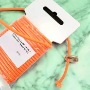 Yuvarlak Lastik Neon Oranj  3 mm Tres Lastik 5 mt  LYV0005PK575