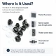 Plise Sineklik Kuşgözü 2 No 4,5 mm Uzun Borulu Metal veya Plastik Pul Seçenekli 250 Adet/Paket