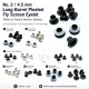 Plise Sineklik Kuşgözü 2 No 4,5 mm Uzun Borulu Metal veya Plastik Pul Seçenekli 250 Adet/Paket
