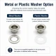 Plise Sineklik Kuşgözü 2 No 4,5 mm Uzun Borulu Metal veya Plastik Pul Seçenekli 250 Adet/Paket