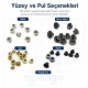 Plise Sineklik Kuşgözü 2 No 4,5 mm Metal veya Plastik Pul Seçenekli, Ayakkabı ve Çanta Aksesuarları için Uygun