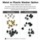 Plise Sineklik Kuşgözü 2 No 4,5 mm Metal veya Plastik Pul Seçenekli, Ayakkabı ve Çanta Aksesuarları için Uygun