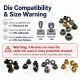 Pleated Fly Screen Eyelet 5.3 mm Inner Diameter Steel with Washer for Footwear and Bags