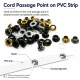 Pleated Fly Screen Eyelet 5.3 mm Inner Diameter Steel with Washer for Footwear and Bags