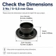 Pleated Fly Screen Eyelet 5.3 mm Inner Diameter Steel with Washer for Footwear and Bags
