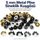 5 mm Metal Plise Sineklik Kuşgözü - Plise sineklik ve perde sistemlerinde kullanılan metal kuşgözü kapsülü