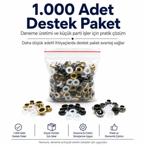 5 mm Metal Plise Sineklik Kuşgözü - Plise sineklik ve perde sistemlerinde kullanılan metal kuşgözü kapsülü