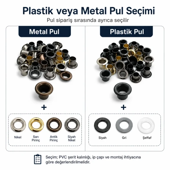 3 No Ekstra Uzun Metal Plise Sineklik Kuşgözü, 5-5,5 mm, kumaş, deri ve tekstil aksesuarları için ideal