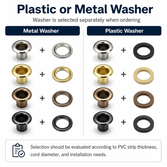 3 No Ekstra Uzun Metal Plise Sineklik Kuşgözü, 5-5,5 mm, kumaş, deri ve tekstil aksesuarları için ideal