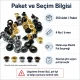 Plise sineklik kuşgözü 4 No 6 mm metal ve plastik pul seçenekleri ile 250 adet paket