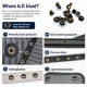 Plise sineklik kuşgözü 4 No 6 mm metal ve plastik pul seçenekleri ile 250 adet paket