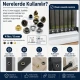 Plise sineklik kuşgözü 4 No 6 mm metal ve plastik pul seçenekleri ile 250 adet paket