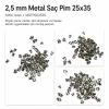 2,5 mm Metal Saç Pim 25x35 5000 Adet MRTP002535