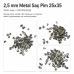 2.5 mm / 0.10 in Steel Pin, 25x35, 5,000 Pieces MRTP002535