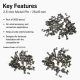 2.5 mm Steel Pin, 25x45 mm, 5000 Pieces Bulk Pack, High-grade Metal for Industrial Use