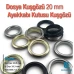 Dosya Kuşgözü 20 mm - Ayakkabı Kutusu Kuşgözü (1000 Ad/Paket) MT00020S