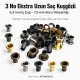 3 No Ekstra Uzun Bombeli Saç Kuşgözü 5 mm İç Çap - Tekstil ve Aksesuar Üretimi için Dayanıklı Bağlantı Elemanı
