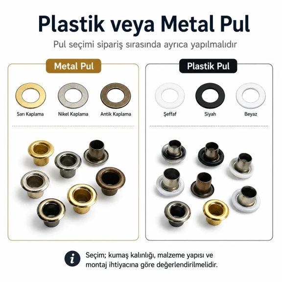 3 No Ekstra Uzun Bombeli Saç Kuşgözü 5 mm İç Çap - Tekstil ve Aksesuar Üretimi için Dayanıklı Bağlantı Elemanı