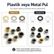 3 No Ekstra Uzun Bombeli Saç Kuşgözü 5 mm İç Çap - Tekstil ve Aksesuar Üretimi için Dayanıklı Bağlantı Elemanı