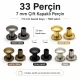 33 Perçin - 7 mm Çift Kapaklı Perçin, 7,5 mm Bacak Boyu Saç Malzeme Perçin - 500 Takım R00033CFT