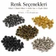 33 Perçin - 7 mm Çift Kapaklı Perçin, 7,5 mm Bacak Boyu Saç Malzeme Perçin - 500 Takım R00033CFT