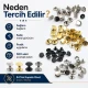 54 Tek Kapaklı Rivet 12 mm / 7,5 mm Bacak Saç Malzeme Perçin - 500 Adet R0004, metal perçin seti, dayanıklı ve yüksek