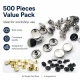 54 Tek Kapaklı Rivet 12 mm / 7,5 mm Bacak Saç Malzeme Perçin - 500 Adet R0004, metal perçin seti, dayanıklı ve yüksek
