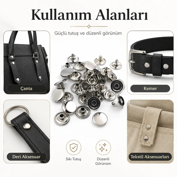 54 Tek Kapaklı Rivet 12 mm / 7,5 mm Bacak Saç Malzeme Perçin - 500 Adet R0004, metal perçin seti, dayanıklı ve yüksek