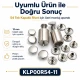 54 Tek Kapaklı Rivet 12 mm / 7,5 mm Bacak Saç Malzeme Perçin - 500 Adet, çanta, deri, kemer ve tekstil aksesuarları için