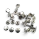 54 Tek Kapaklı Rivet 12 mm / 7,5 mm Bacak Saç Malzeme Perçin - 500 Adet, çanta, deri, kemer ve tekstil aksesuarları için