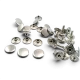 54 Tek Kapaklı Rivet 12 mm / 7,5 mm Bacak Saç Malzeme Perçin - 500 Adet, çanta, deri, kemer ve tekstil aksesuarları için