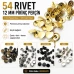 54 Rivet 12 mm Kapak / 7 mm Bacak Pirinç Perçin – 500 Adet R00054PR