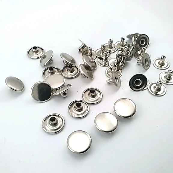 54 Rivet 12 mm Kapak / 7 mm Bacak Pirinç Perçin - 500 Adet R00054PR, çanta, kemer ve tekstil aksesuarları için dekoratif ve