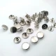 54 Rivet 12 mm Kapak / 7 mm Bacak Pirinç Perçin - 500 Adet R00054PR, çanta, kemer ve tekstil aksesuarları için dekoratif ve