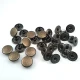 54 Rivet 12 mm Kapak / 7 mm Bacak Pirinç Perçin - 500 Adet R00054PR, çanta, kemer ve tekstil aksesuarları için dekoratif ve