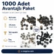 33.5 Single Cap Rivet 9.5 mm (0.37") / 7.5 mm (0.29") Post Steel Rivet – 1000 Pieces R000595