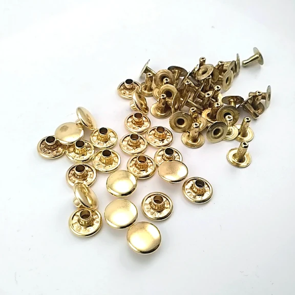 33.5 Single Cap Rivet 9.5 mm (0.37") / 7.5 mm (0.29") Post Steel Rivet – 1000 Pieces R000595
