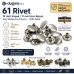 61 Rivet 15 mm Kapak / 11 mm Uzun Bacak Saç Malzeme Perçin – 500 Adet R00061-11