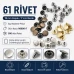 61 Rivet 15 mm Kapak / 7 mm Bacak Saç Malzeme Perçin – 500 Adet R00061-7