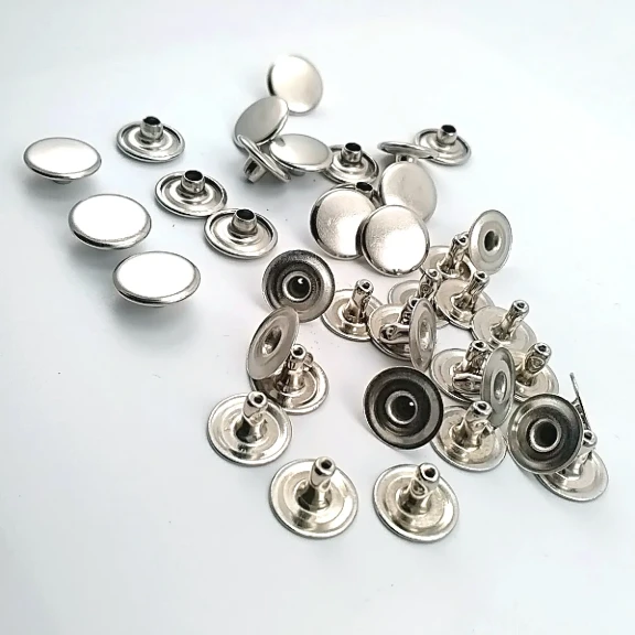 61 Rivet 15 mm Kapak / 7 mm Bacak Saç Malzeme Perçin - 500 Adet, çanta, kemer, tekstil aksesuarları için uygun dekoratif ve