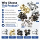 61 Rivet 15 mm Kapak / 7 mm Bacak Saç Malzeme Perçin - 500 Adet, çanta, kemer, tekstil aksesuarları için uygun dekoratif ve