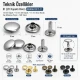 61 Çift Kapaklı Rivet 15 mm Kapak 12 mm Alt Kapak 7 mm Bacak Saç Malzeme Perçin - 500 Takım R00061CFT-7