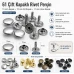 61 Çift Kapaklı Rivet 15 mm Kapak / 12 mm Alt Kapak / 11 mm Uzun Bacak Saç Malzeme Perçin – 500 Takım R00061CFT-11