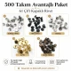 61 Çift Kapaklı Rivet 15 mm Kapak 12 mm Alt Kapak 7 mm Bacak Saç Malzeme Perçin - 500 Takım R00061CFT-7